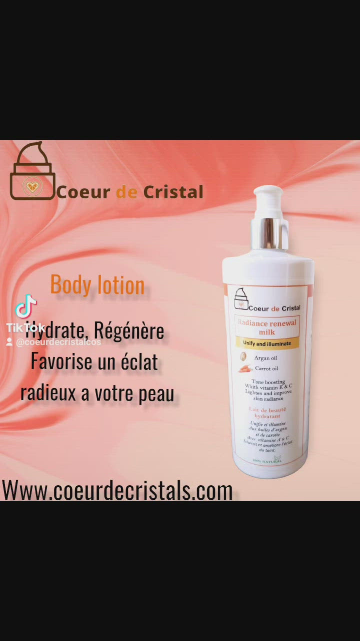Carrot & argan body lotion – Coeur De Cristal Cosmetics