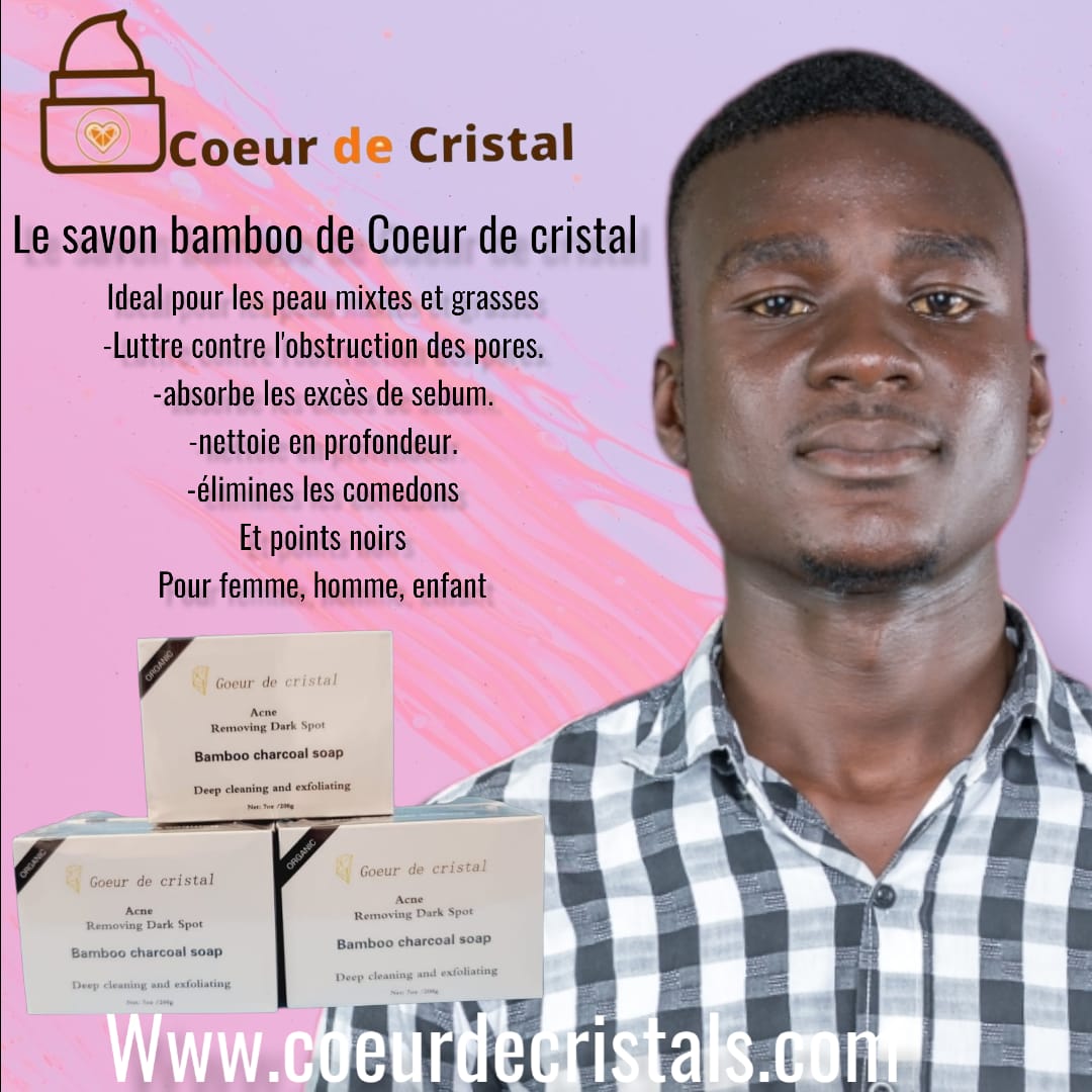 Bamboo charcoal soap. savon de charbon